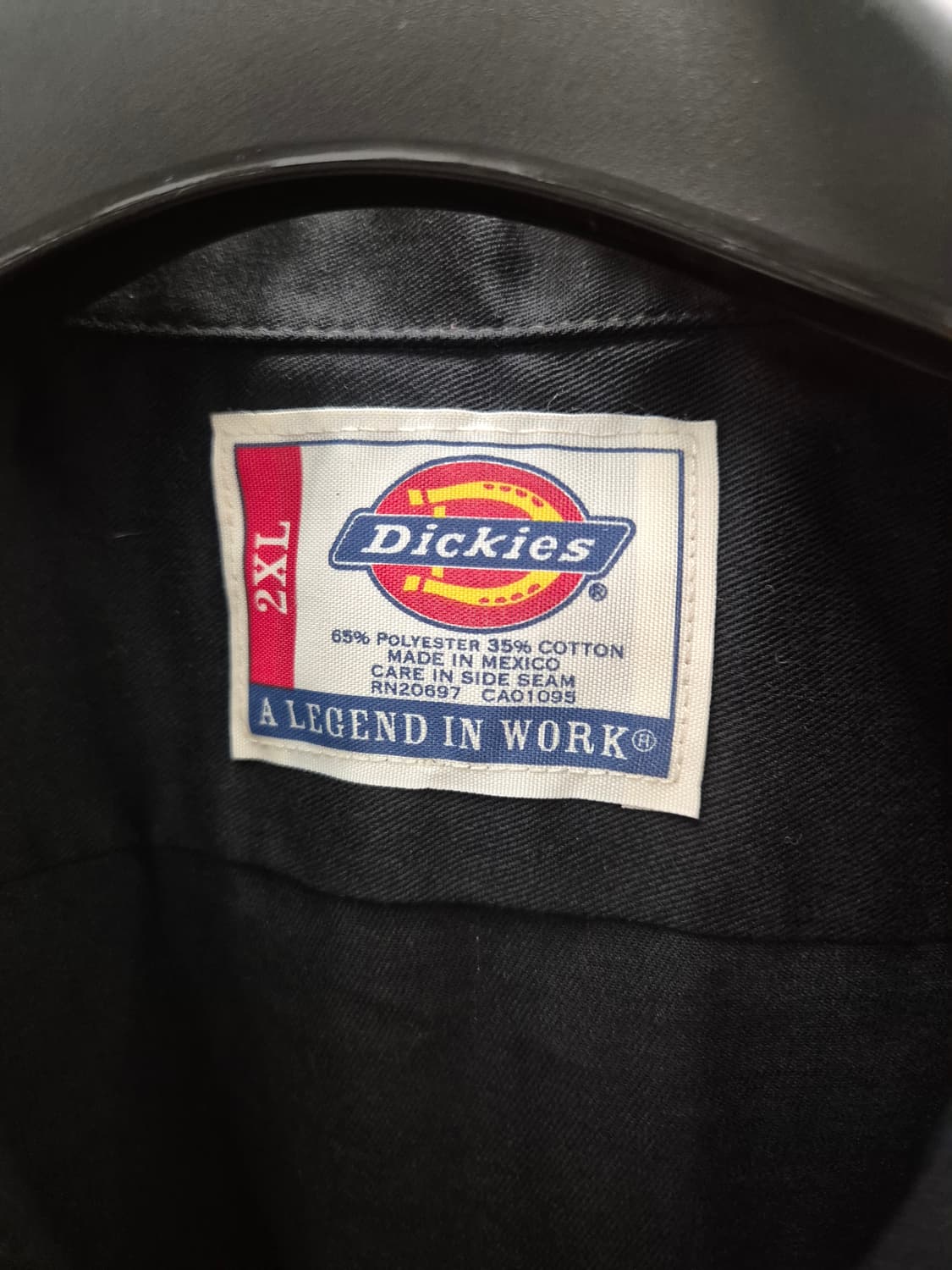 디키즈 워크 셔츠 반팔 블랙 2XL 상품이미지3