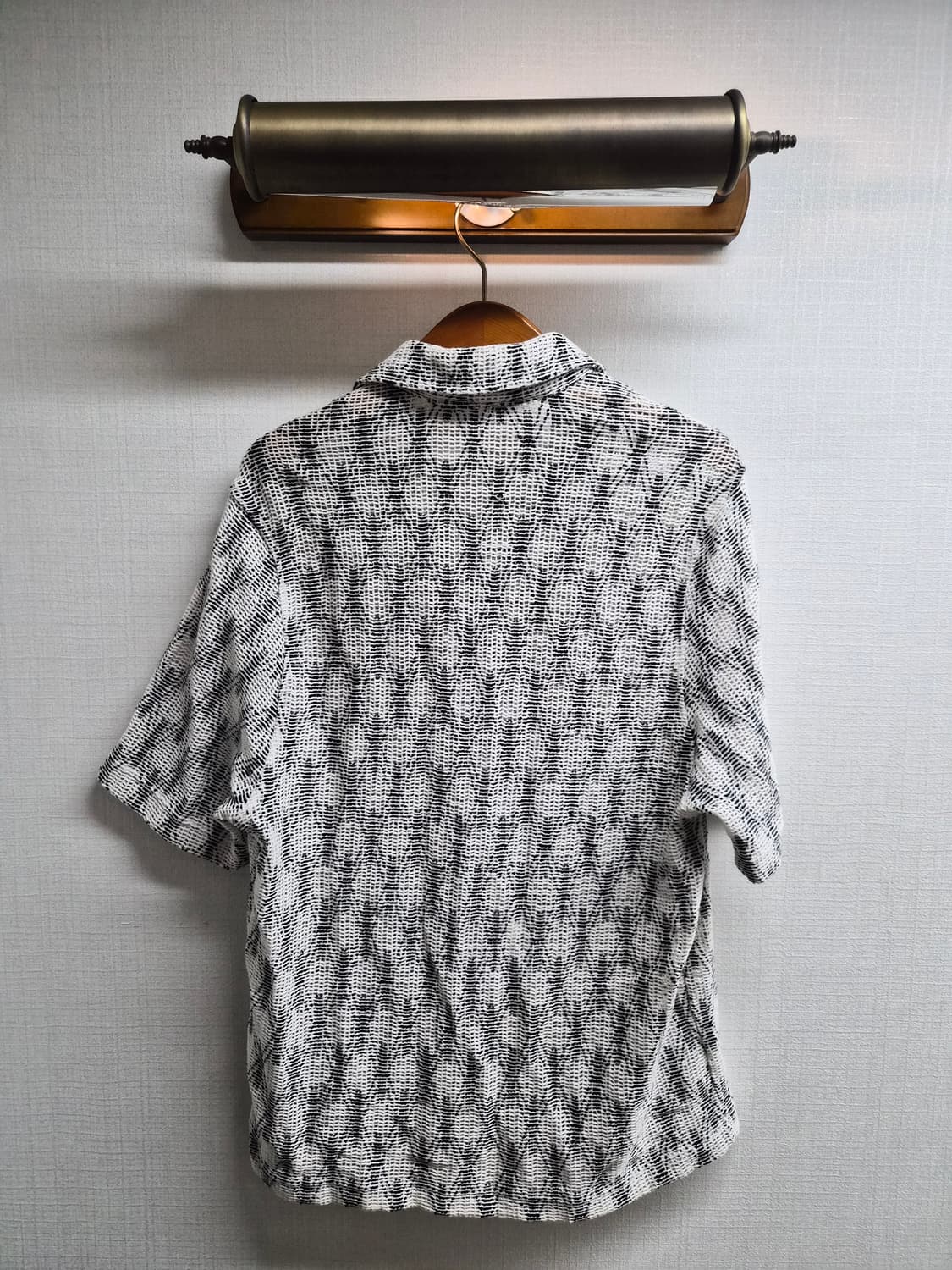 L) ZARA 자라 콘트라스트 오픈워크 셔츠 팝니다 상품이미지2