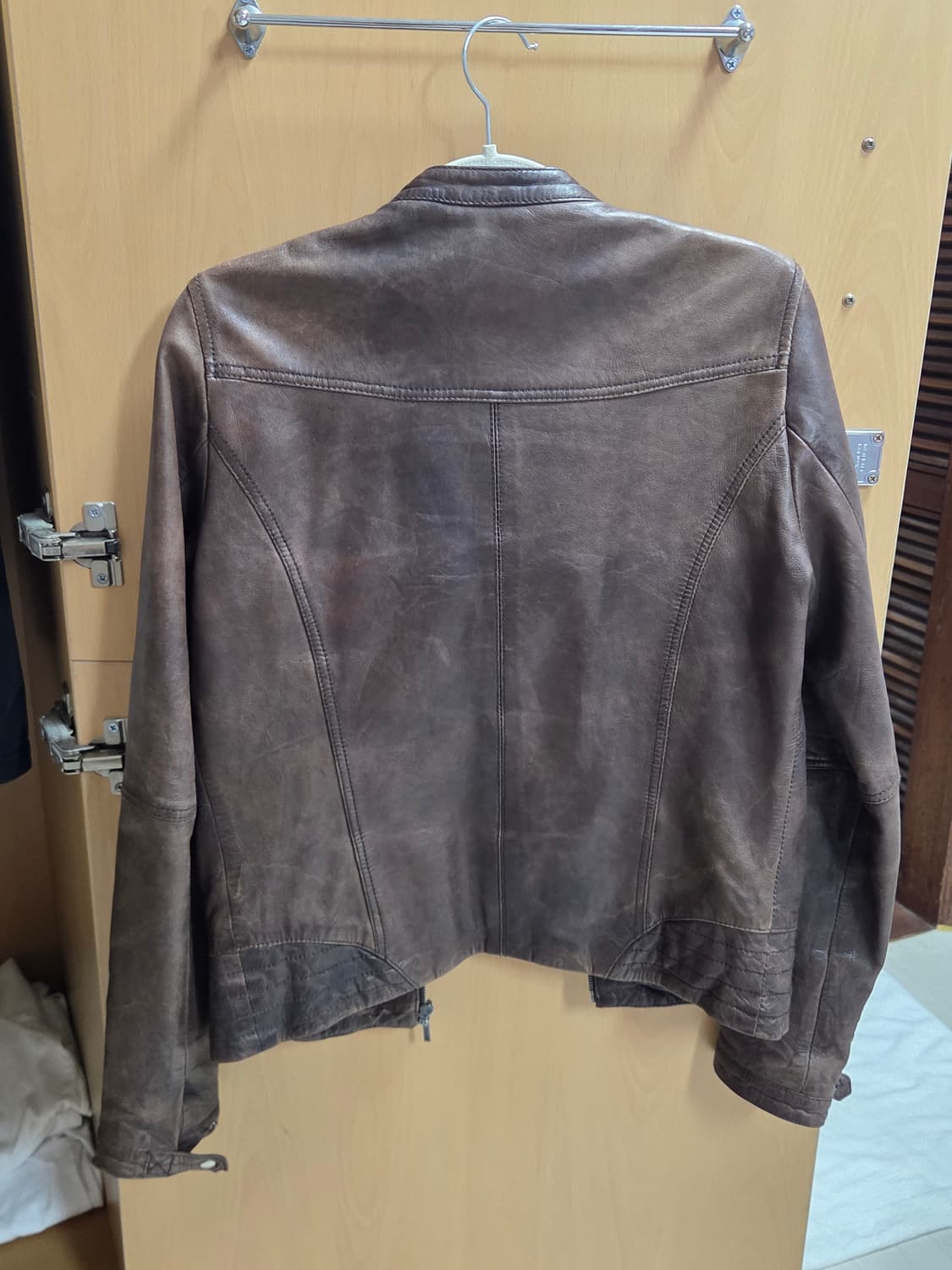 nafnaf 빈티지 램스킨 레더자켓 34사이즈 상품이미지6