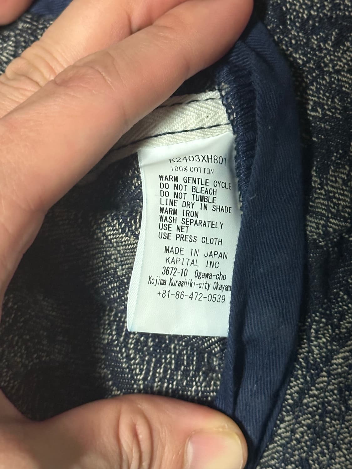 캐피탈 페더 데님 버킷햇 navy (os) 상품이미지6