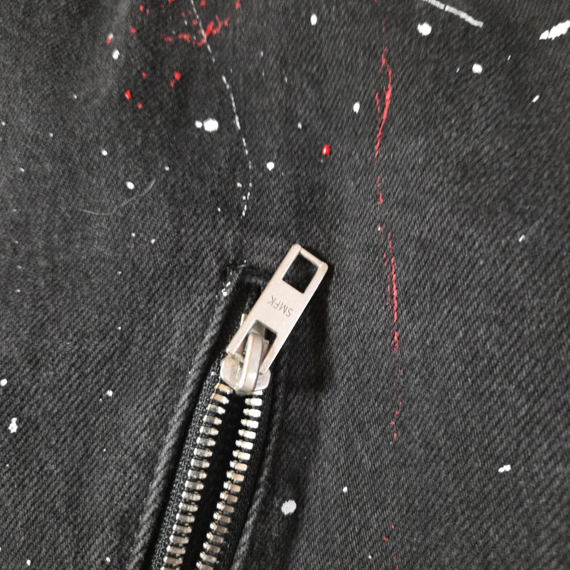 SMFK 해체주의 오버핏 페인팅 데님 바이커 자켓 F 상품이미지6