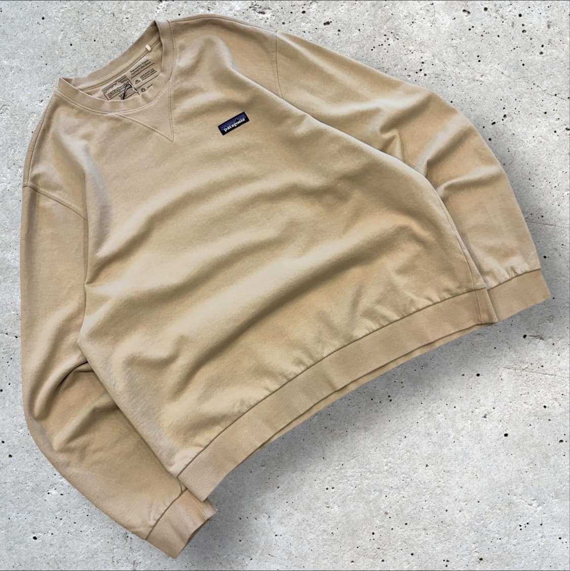 [XL] 파타고니아 맨투맨 티셔츠 베이지 C875 상품이미지1