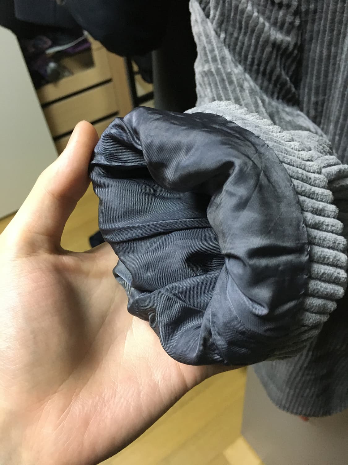 90's 꼼데가르송 다나카 옴므 리버서블 코듀로이 큐프라 자켓 상품이미지7