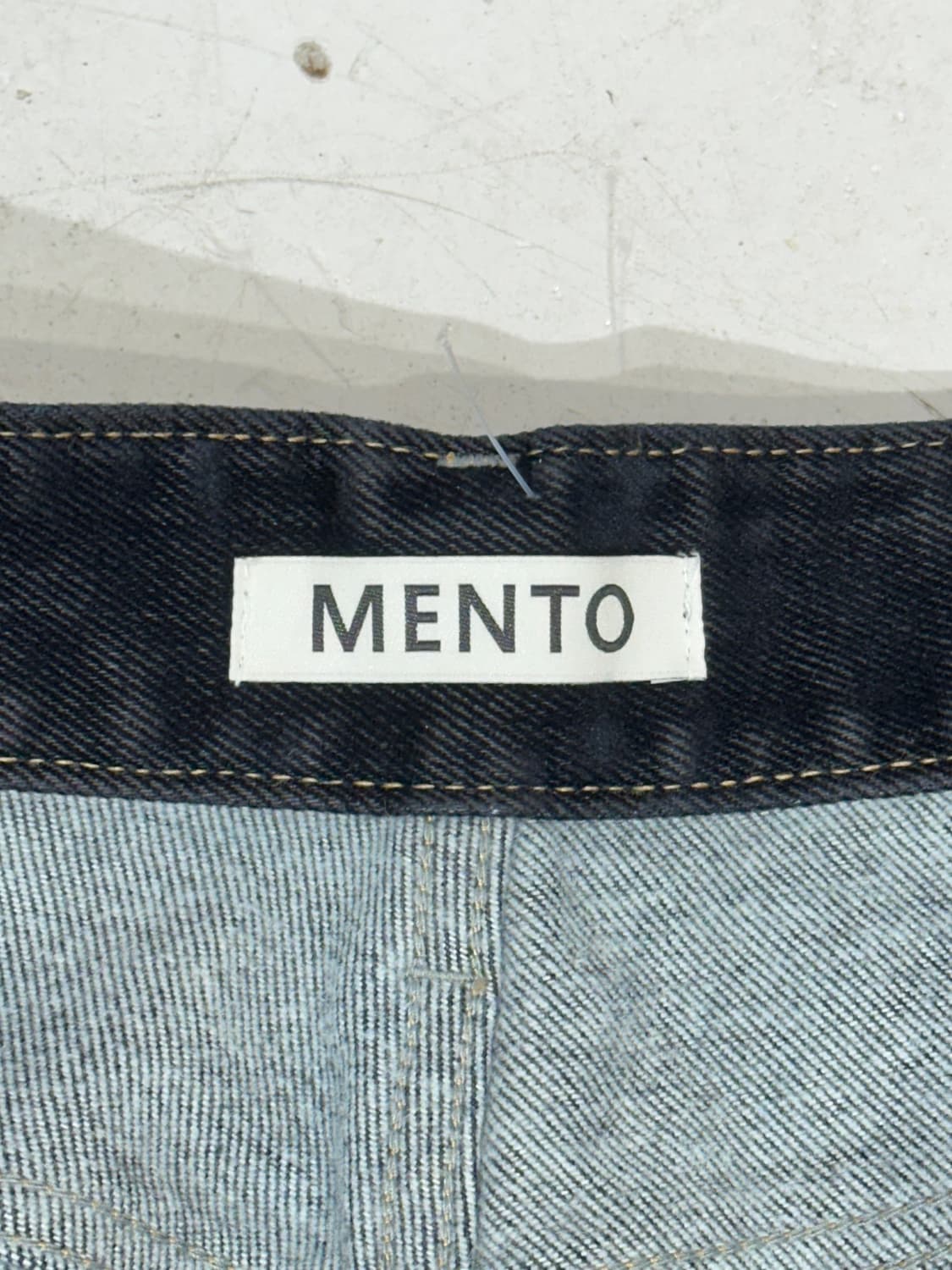 빈티지 MENTO 진청 와이드 벌룬 데님 팬츠 청바지  상품이미지7