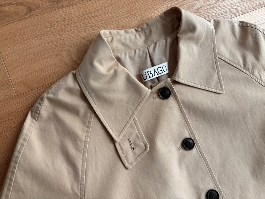 유라고 하프 트렌치코트 S 상품이미지5
