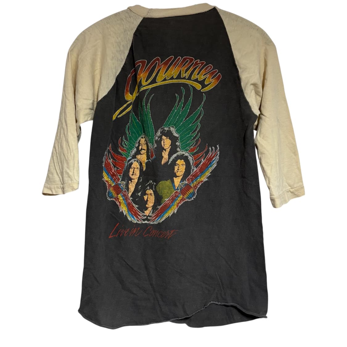 70s journey 빈티지 래글런 밴드티 S 상품이미지5