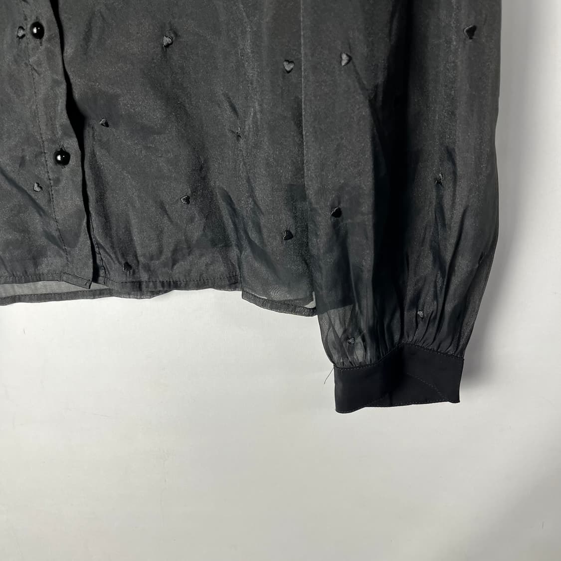 [ROJITA] 로지타 하트도트 시스루 블라우스 상품이미지4