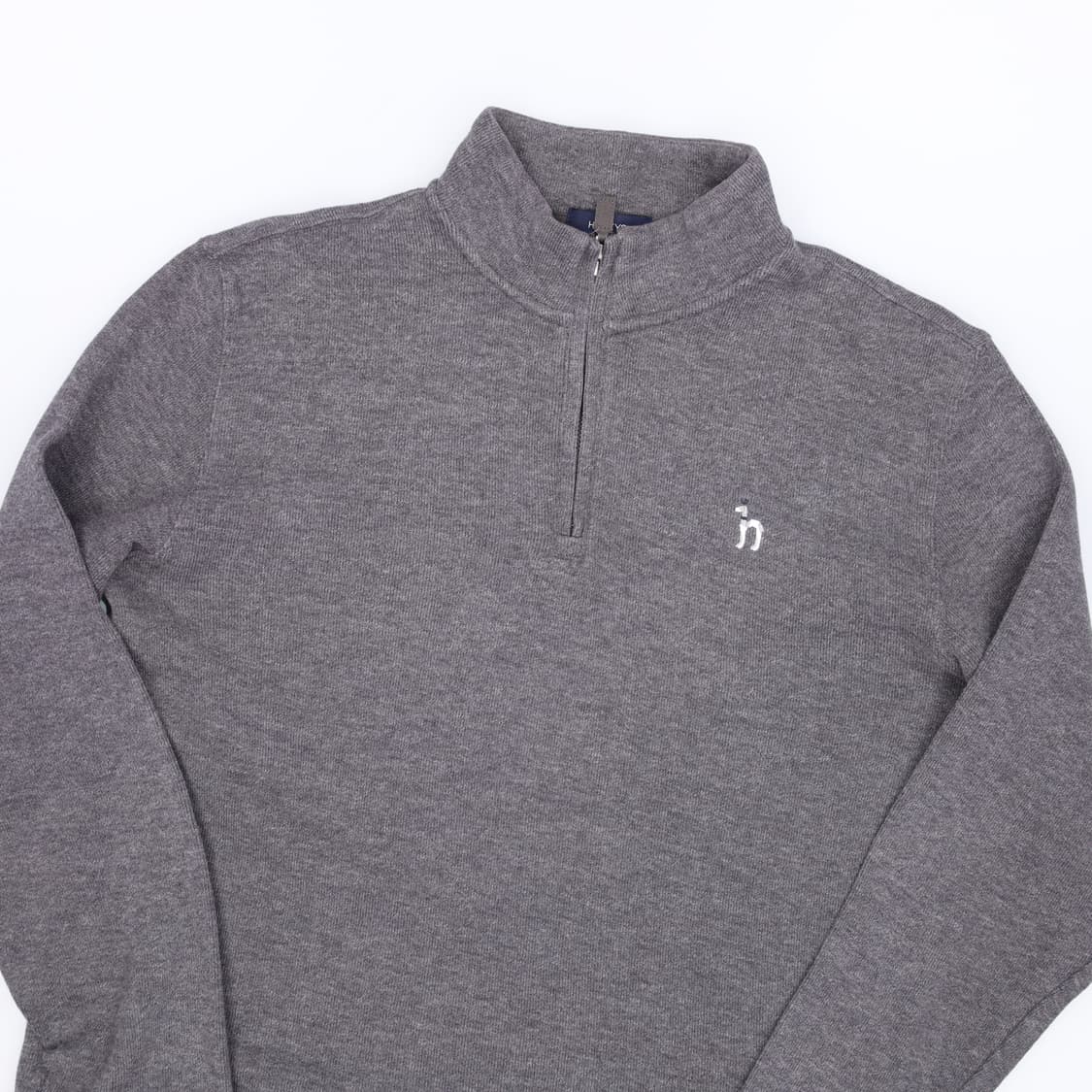 110 헤지스 남성 반집업 맨투맨 진회색 4255 상품이미지3