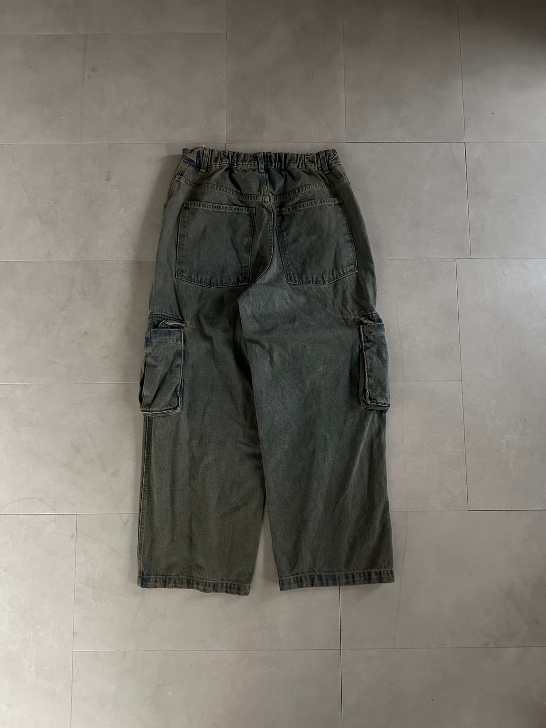 wide denim cargo pants 상품이미지4