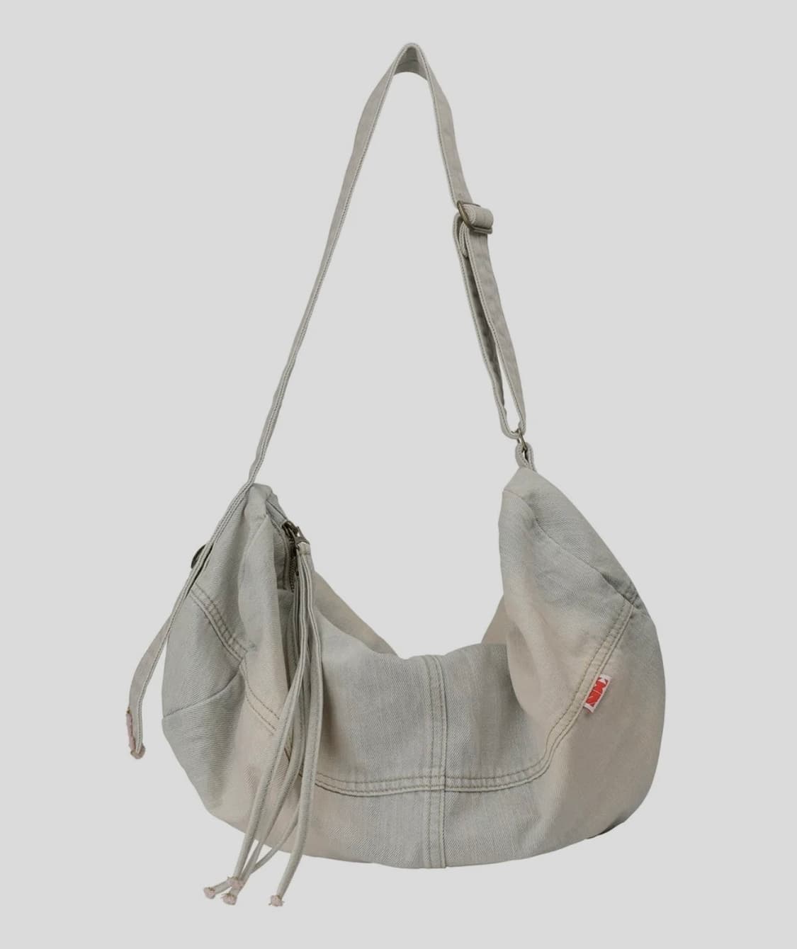 스컬프터 빈티지 브러쉬드 데님 더플백 아이시핑크 상품이미지1