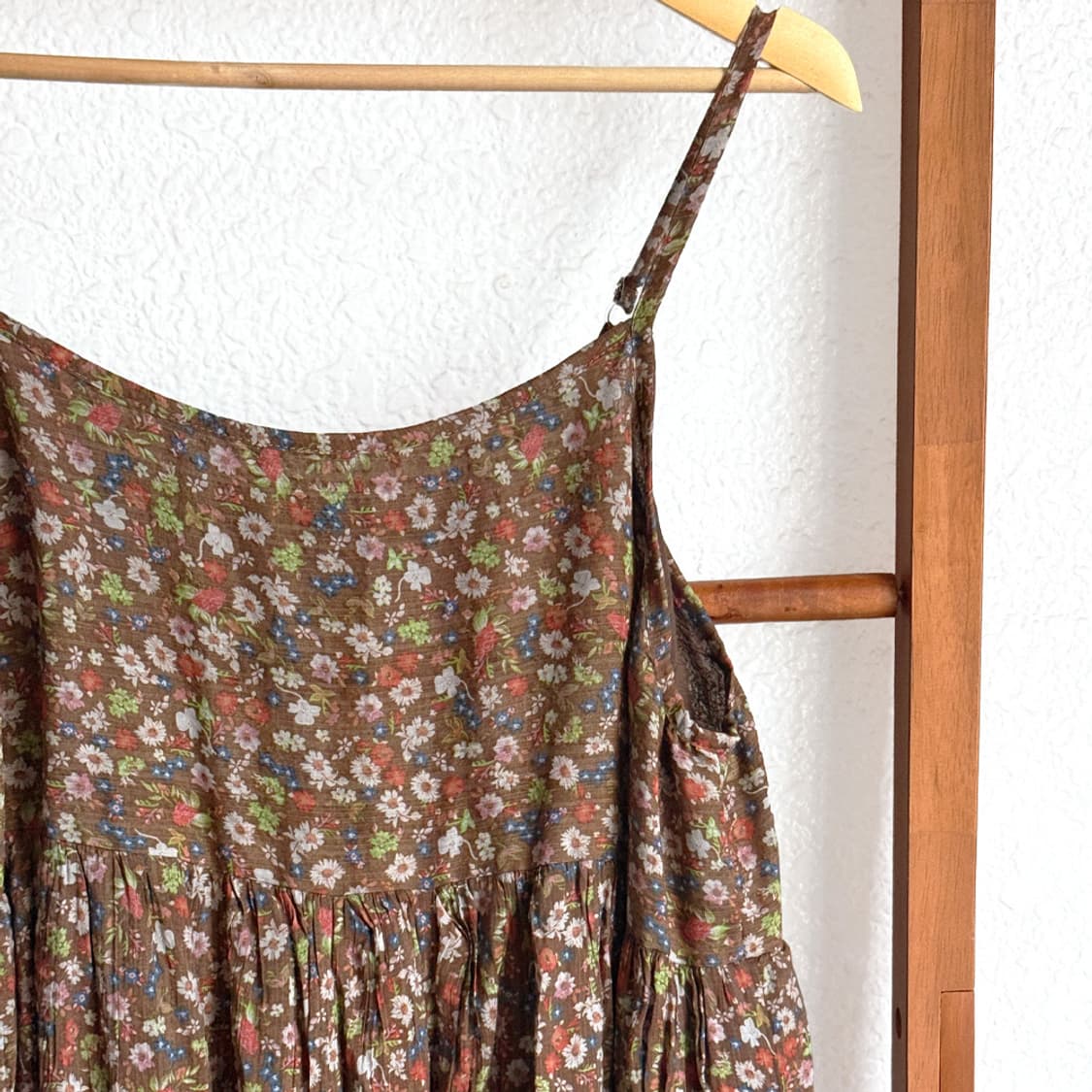 브라운 플라워 슬립 원피스 상품이미지7