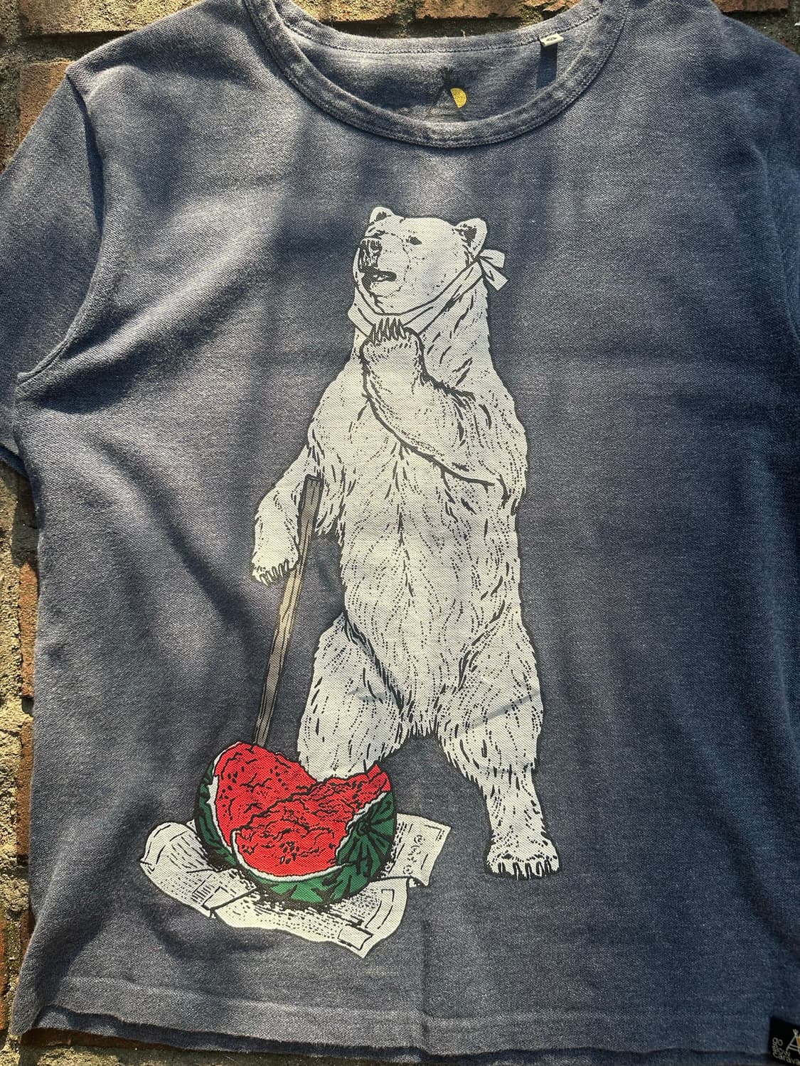 Go slow caravan bear logo material T 상품이미지3
