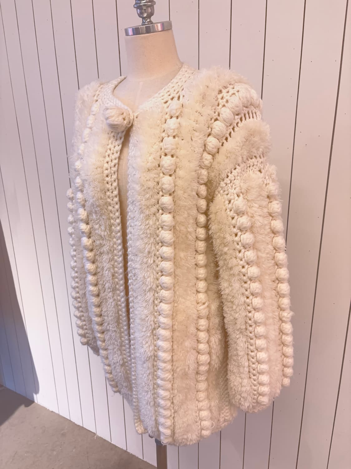 핸드메이드 빈티지 팝콘 니트가디건 상품이미지3