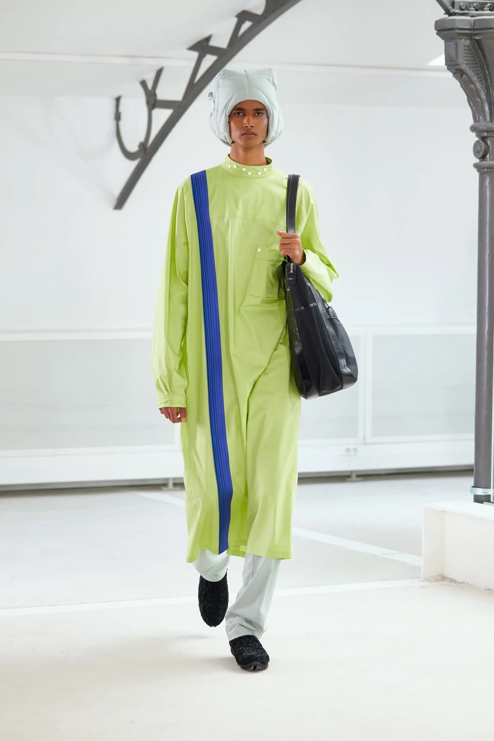 키코 코스타디노브 INEX 스냅 롱 셔츠 라임 상품이미지1