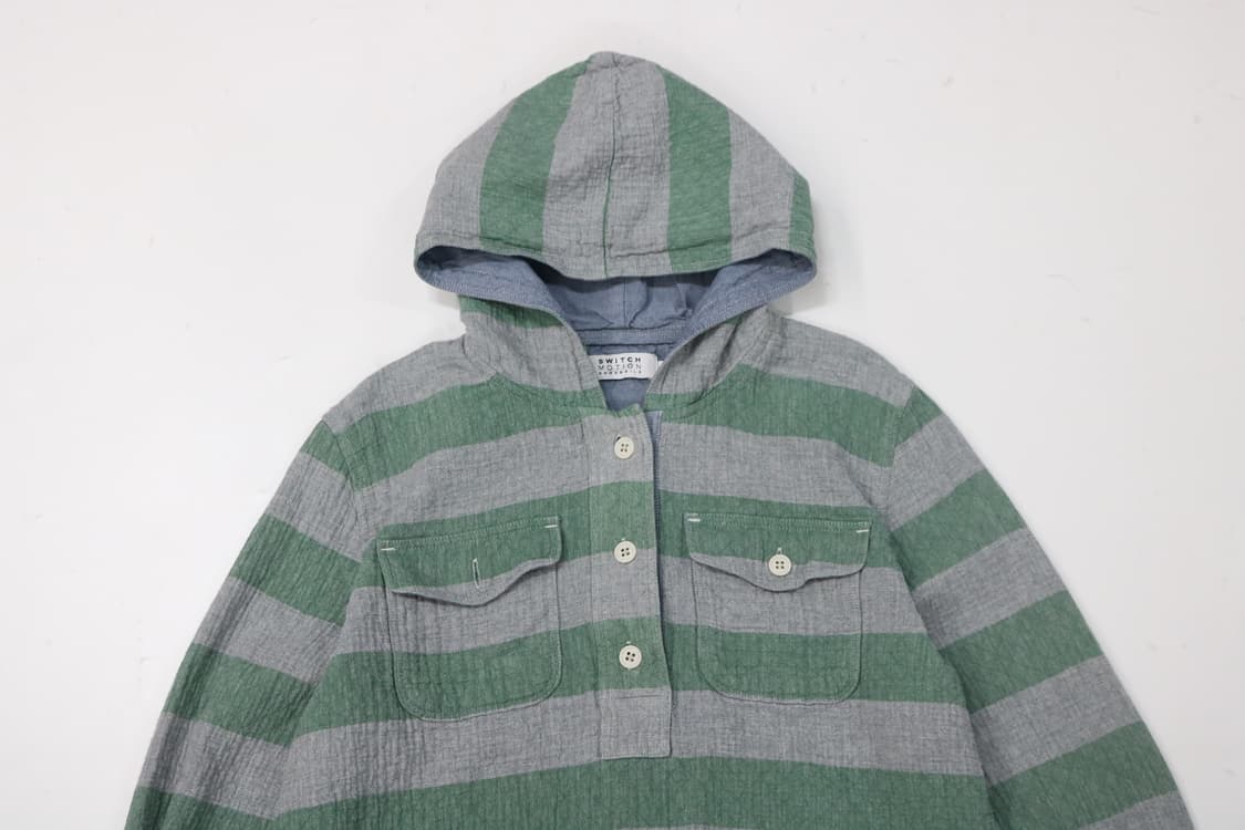 스위치 모션 스트라이프 패턴 후드자켓 상품이미지3