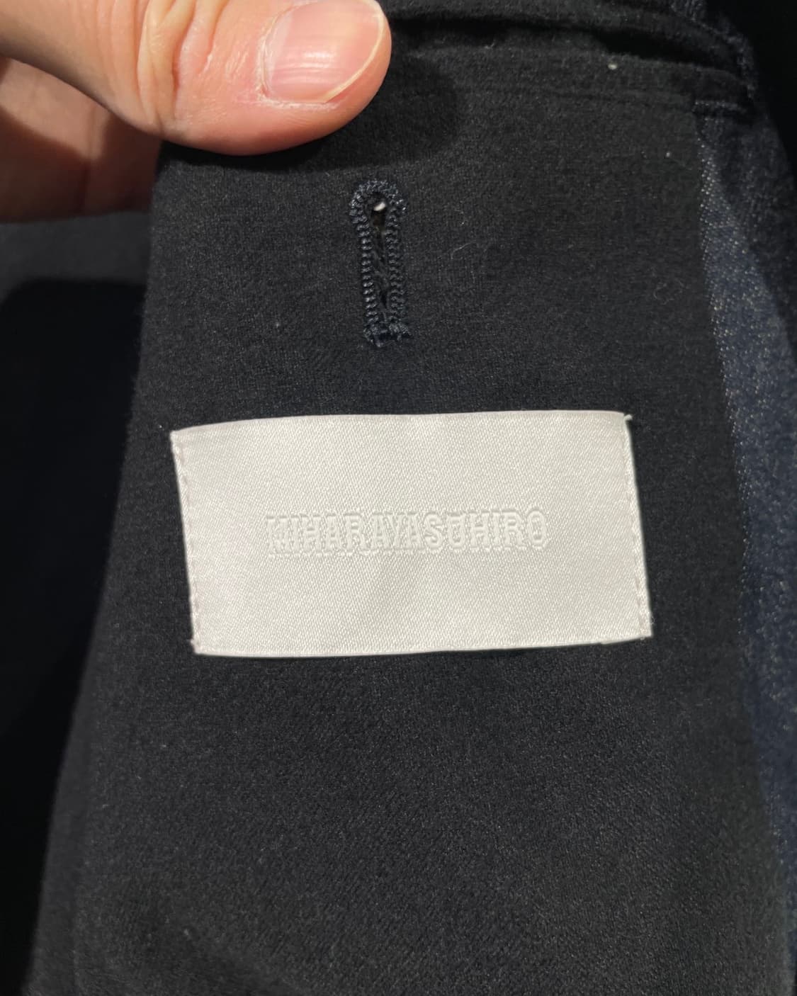 미하라 야스히로 진청 히든 버튼 싱글 데님 코트 상품이미지7