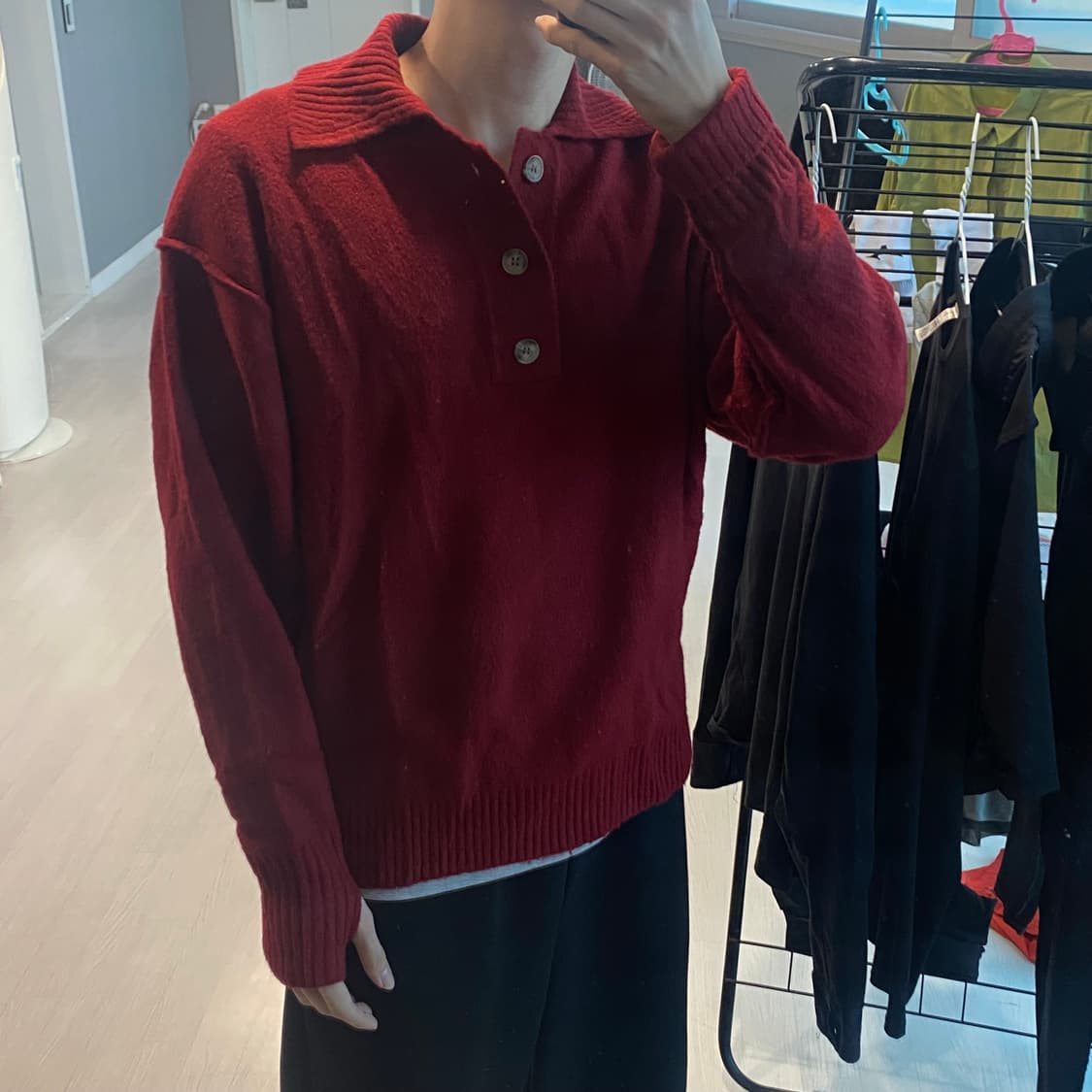 에잇세컨즈 핸드 워머 핑거홀 니트 M 상품이미지1