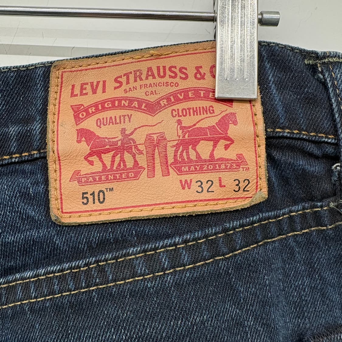 리바이스 510 빈티지 블루 데님 청바지 31in 상품이미지4