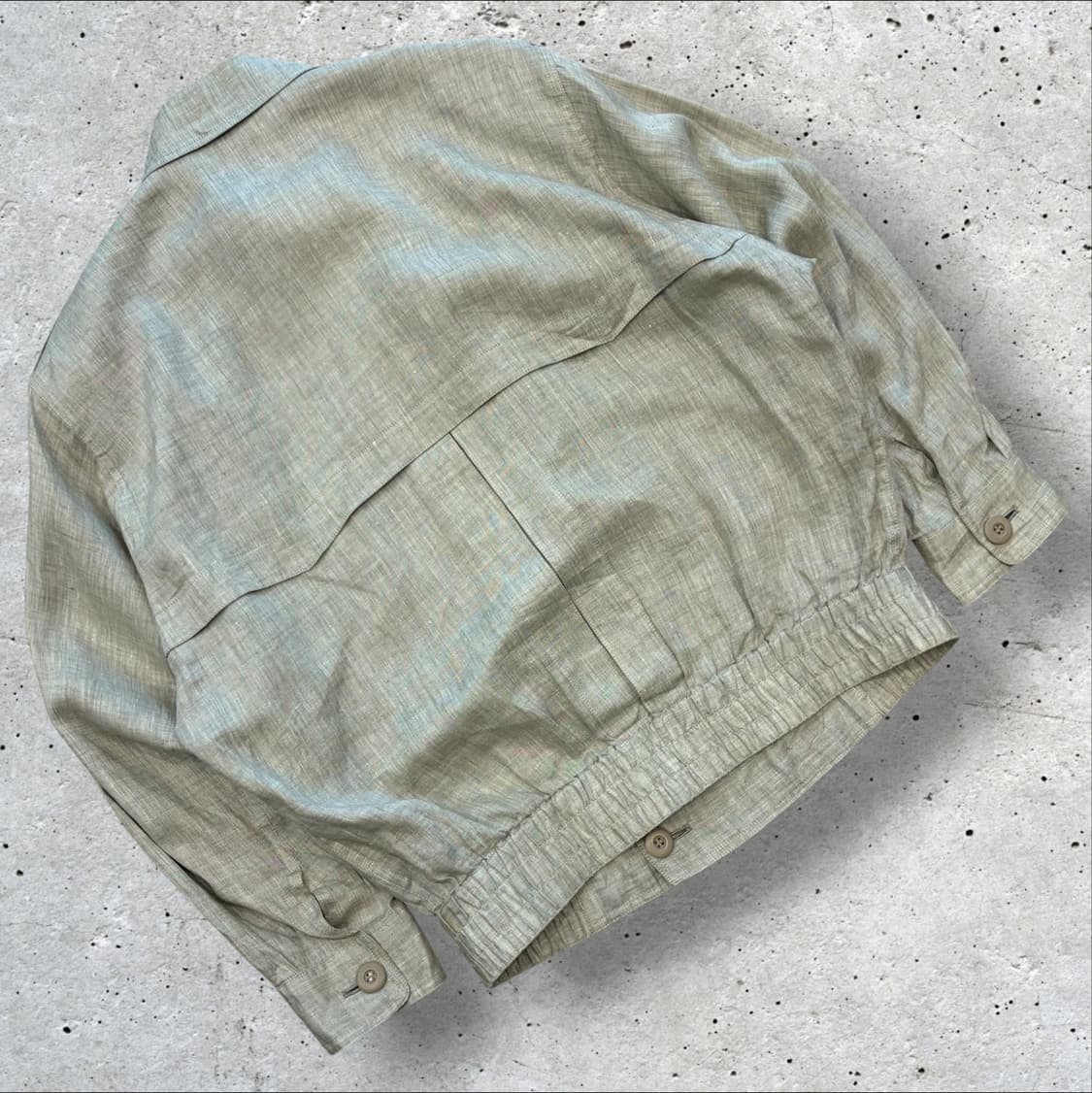 [L] 크리스찬디올 무슈 DIOR 베이지 린넨 봄버 자켓 D908 상품이미지2