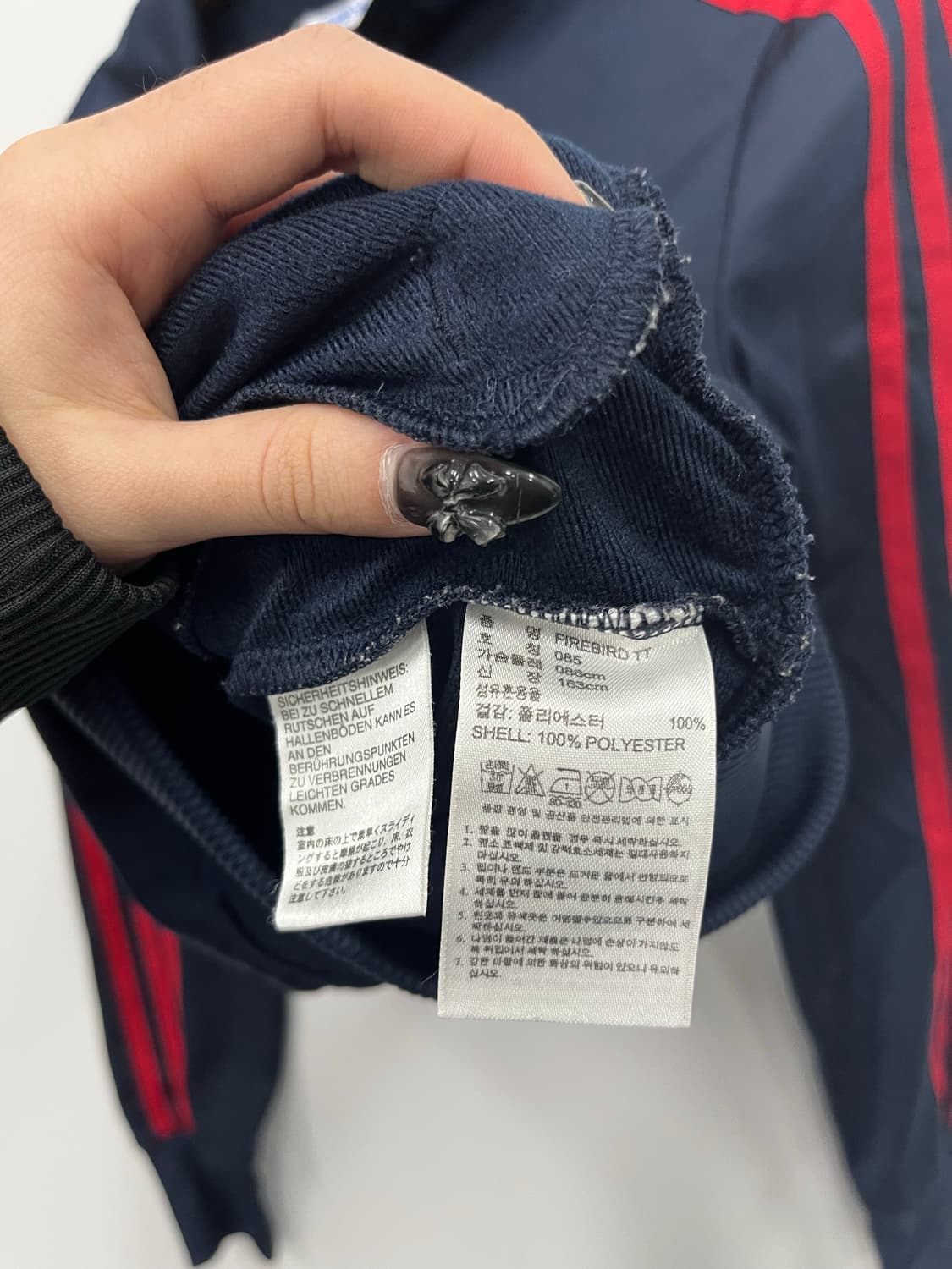 아디다스 네이비레드 파이어버드 져지 트랙탑  상품이미지4