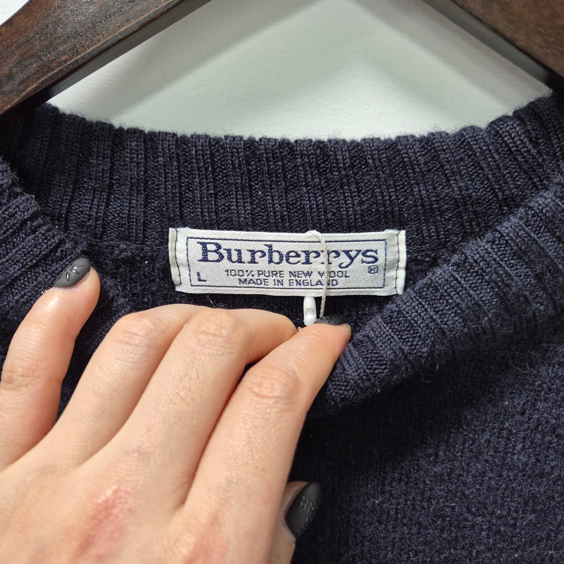 버버리 코만도 니트 스웨터 L 상품이미지5