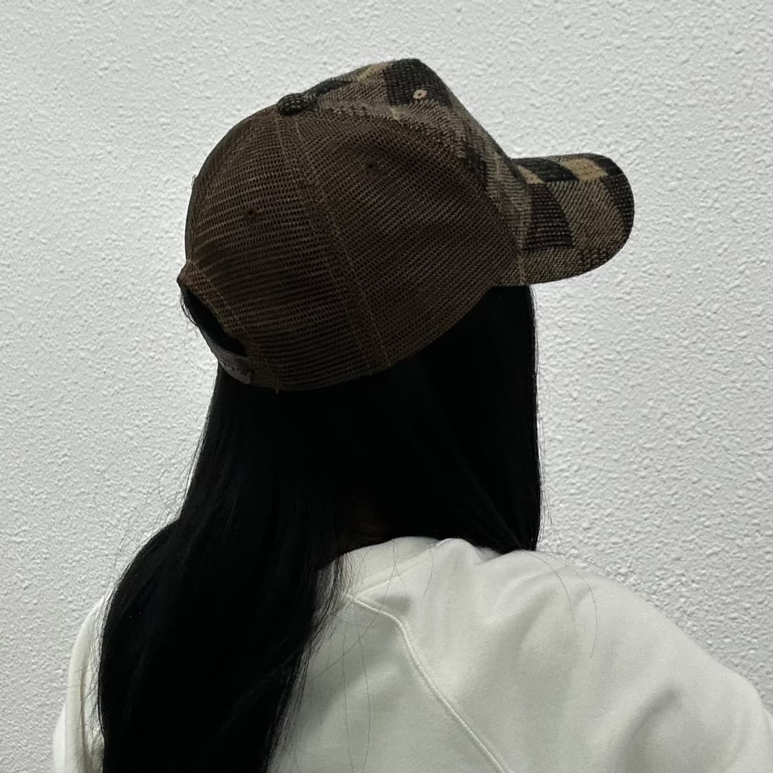 본더치 브라운 타탄체크 울 볼캡 상품이미지3