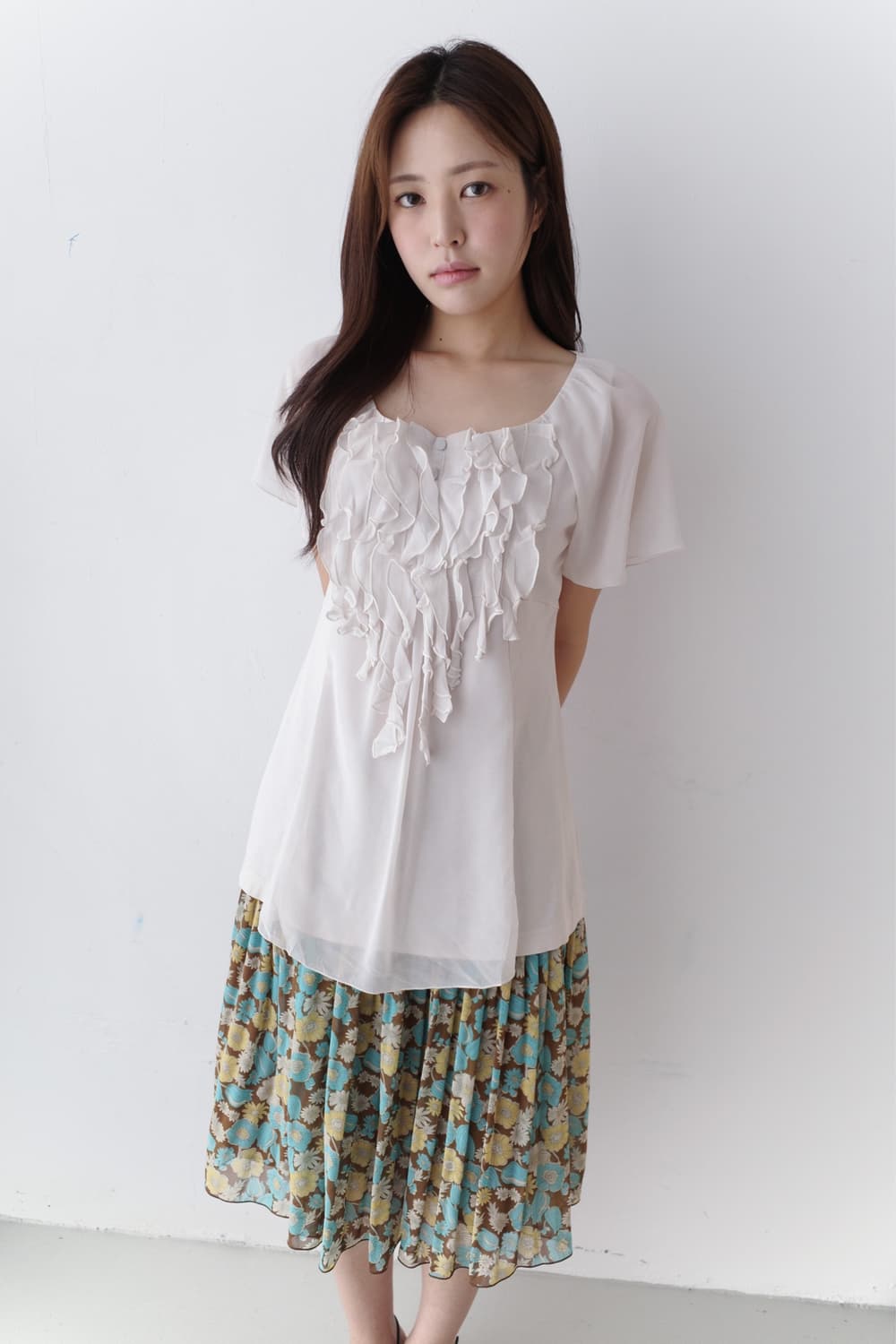 flower pleats skirt 상품이미지5