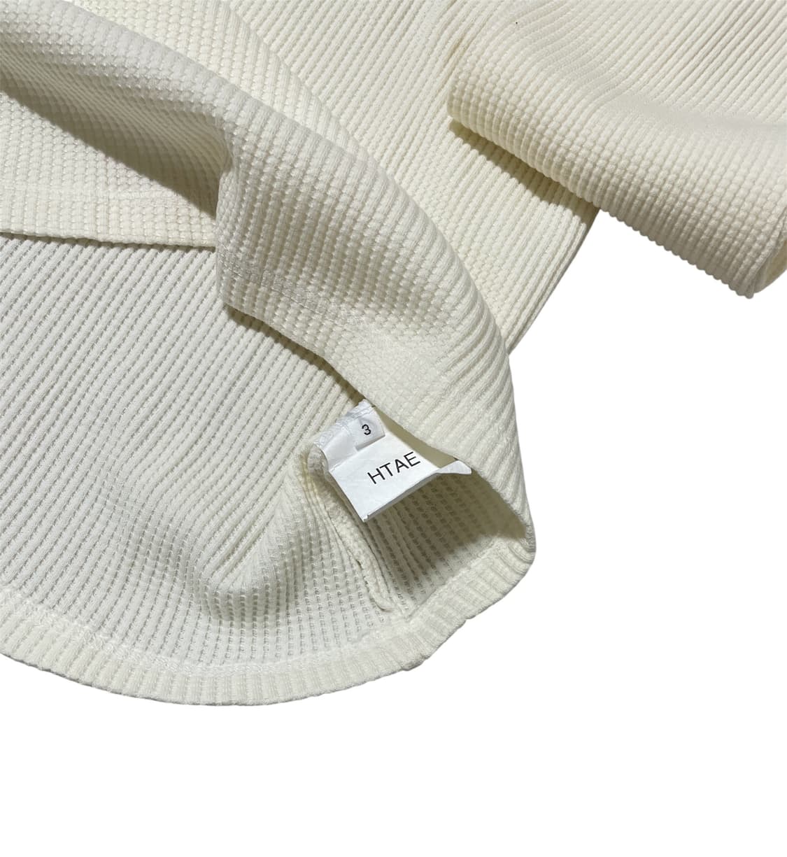 HTAE 90s Thermal Henley Neck Off White 3 상품이미지2