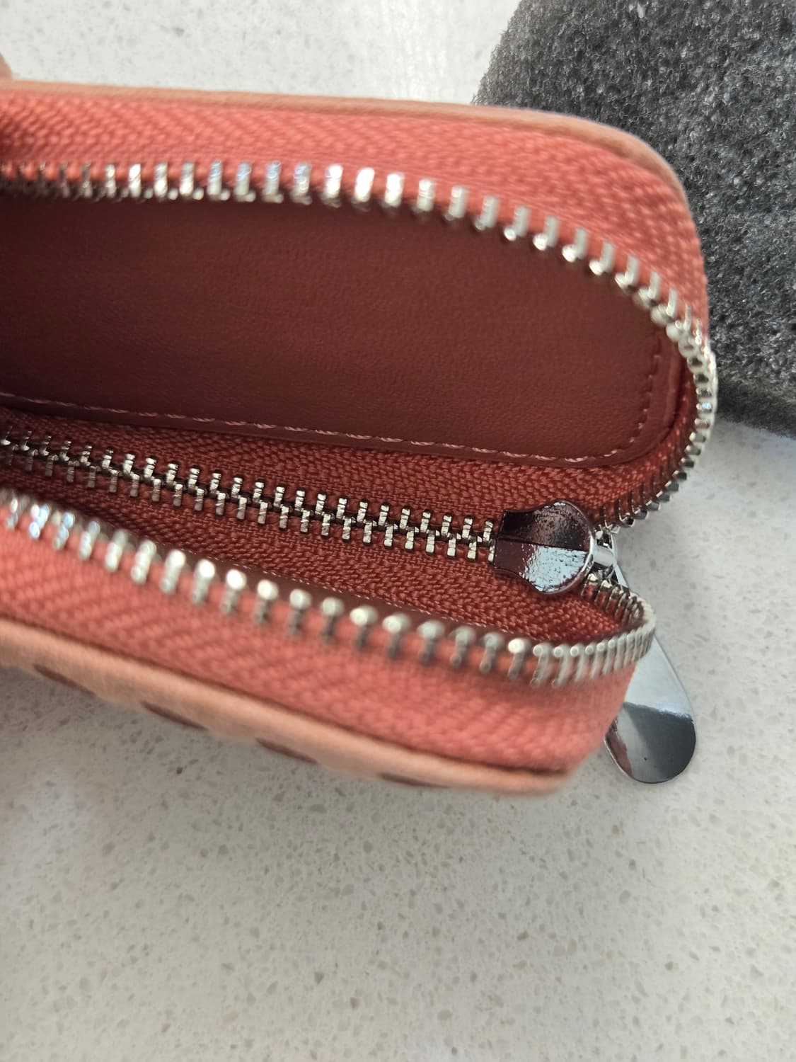 소가죽 키 케이스 핑크 새상품 상품이미지4