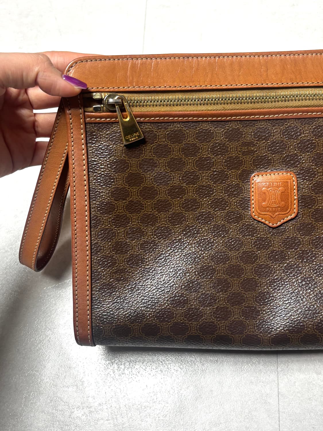 Celine 셀린느 마카담 파우치 빈티지 파우치백 클러치백 가방 상품이미지2