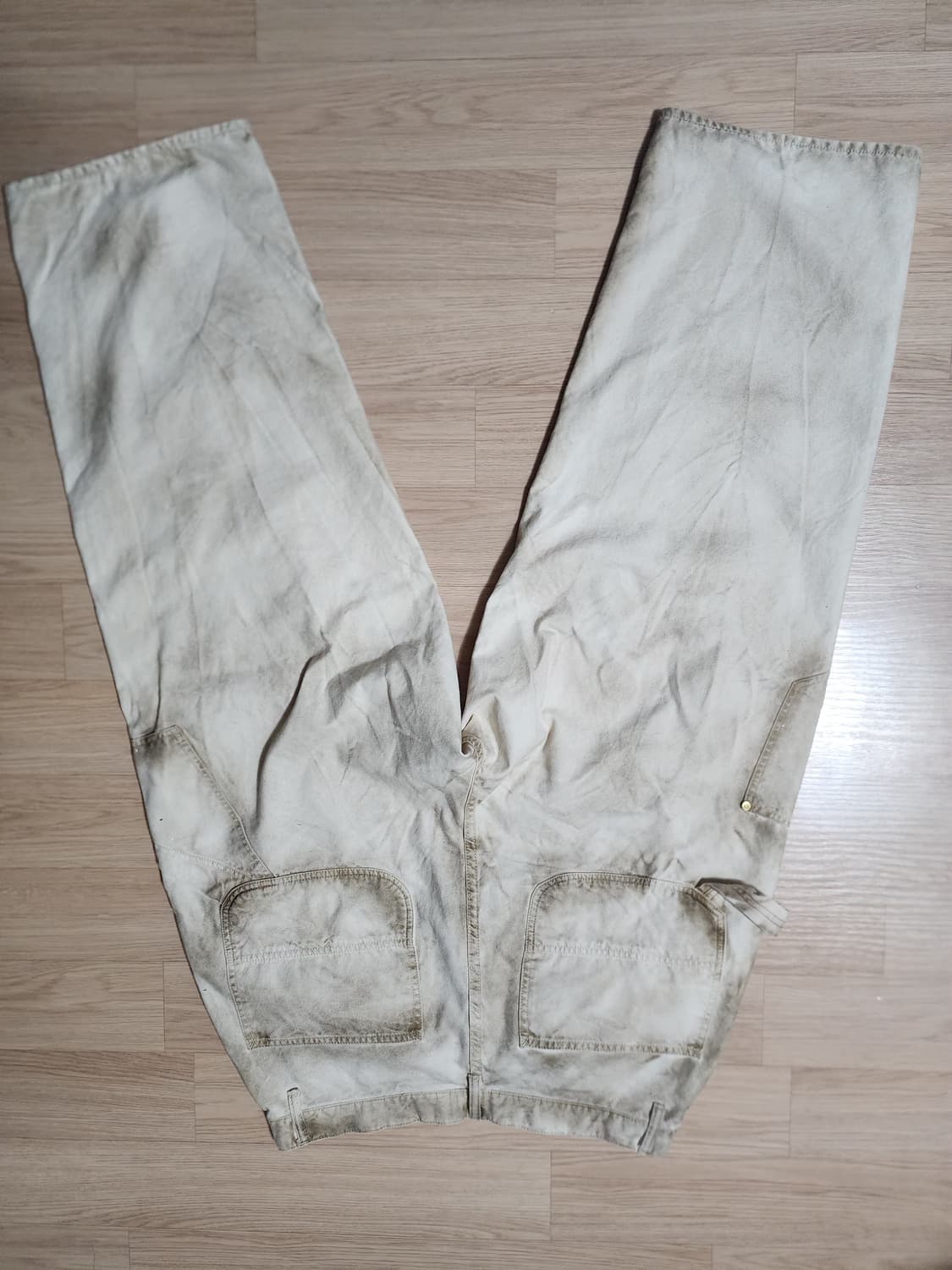 [2/32] 아나크로놈 나일론 패치 더블니 페인터 팬츠 상품이미지3