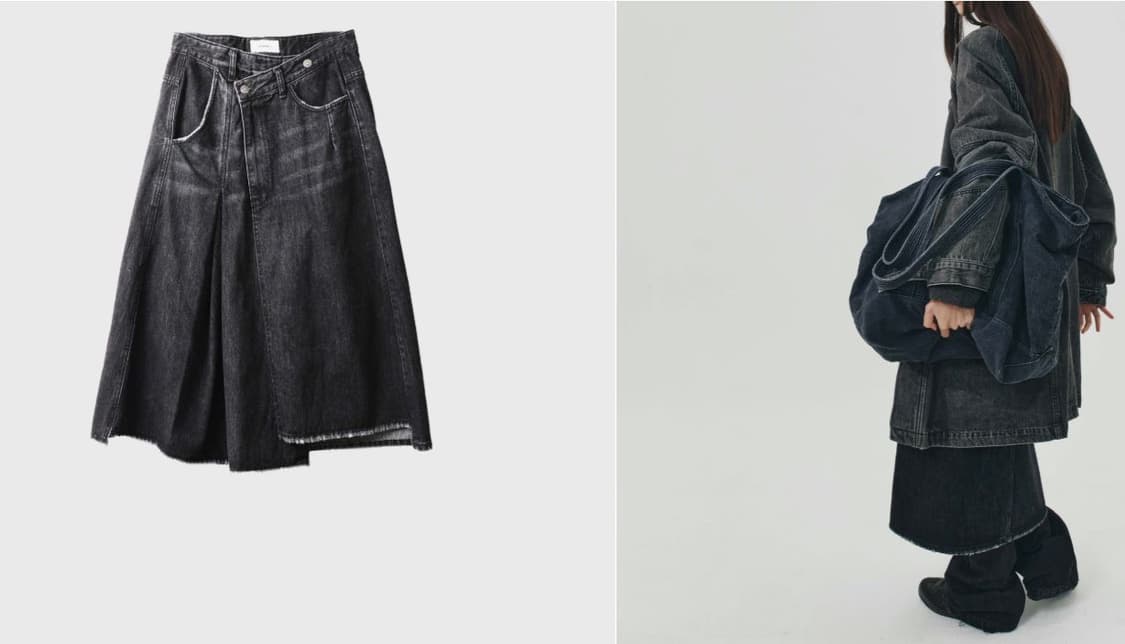 999휴머니티 데님 스커트 상품이미지1