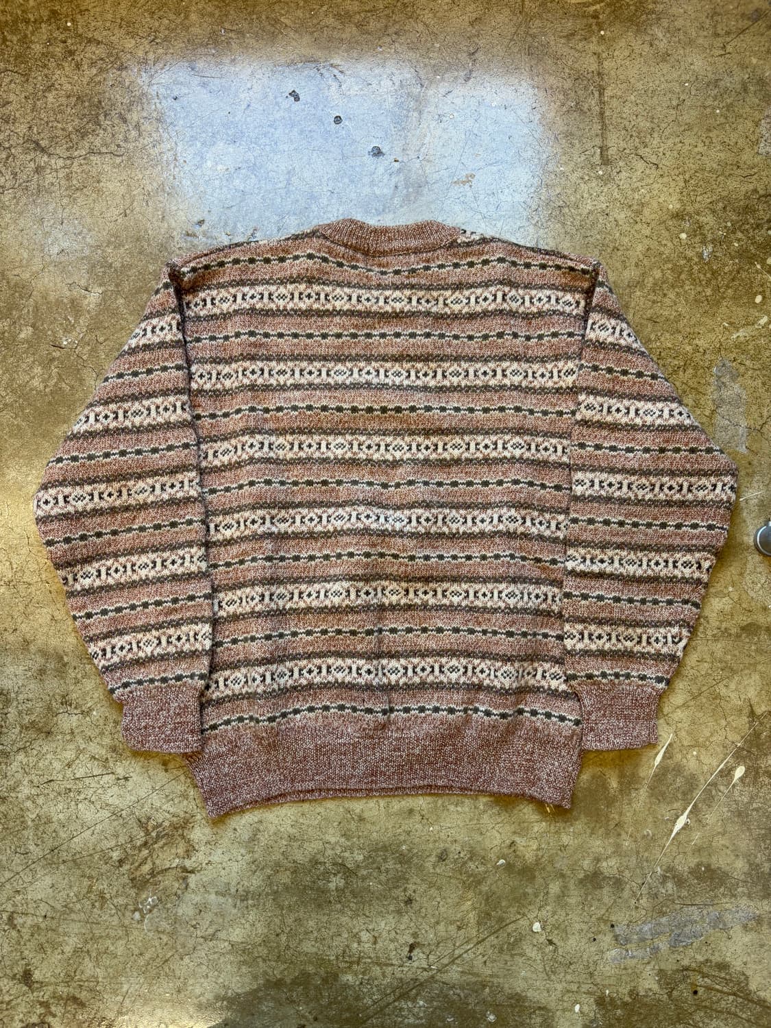 90s USA x 브리티시 울 페어아일 스웨터 상품이미지3