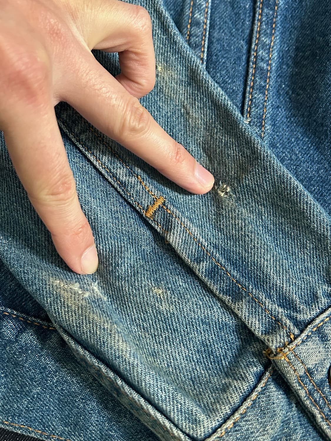 90~00s 리바이스 데님자켓 Made in USA 상품이미지8