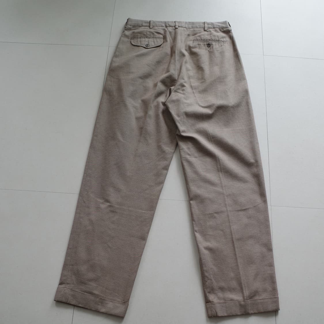 90s 폴로 랄프로렌 잔체크 투턱 슬랙스 팬츠 34 상품이미지9