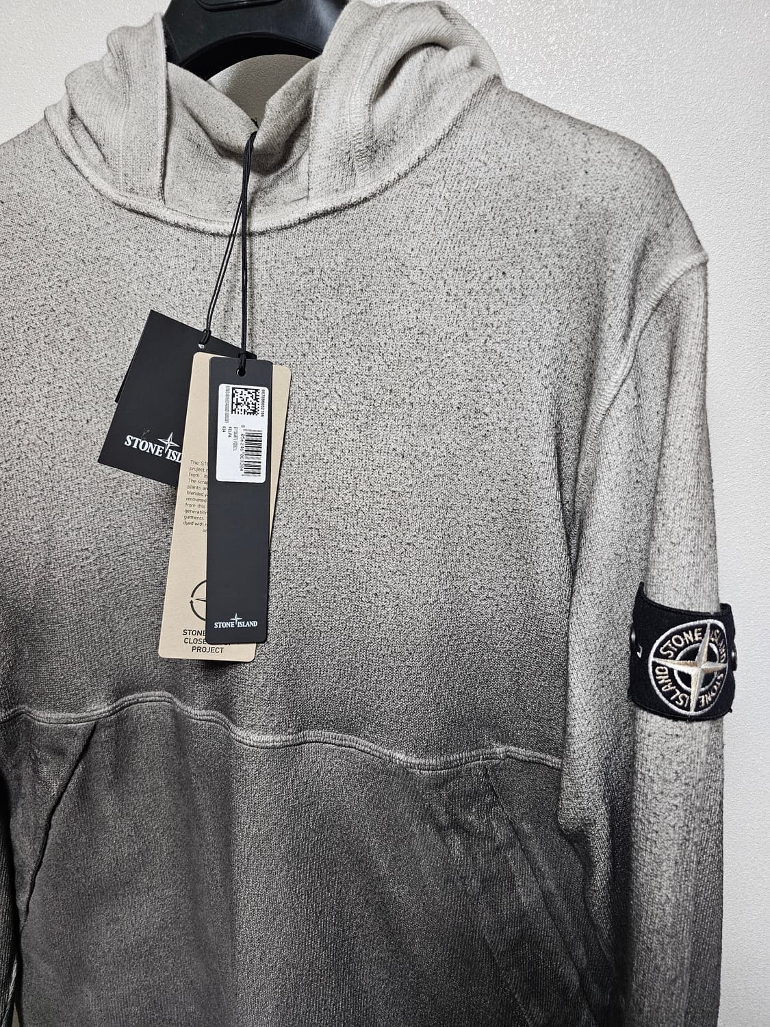 스톤아일랜드 리사이클드 옥사이드 스프레이 후드 스웨트셔츠 (새상품) 상품이미지4
