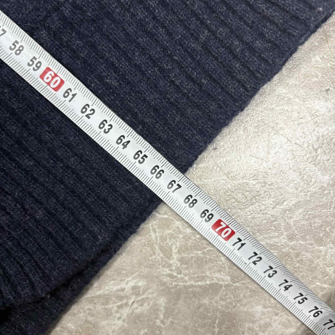 폴로 랄프로렌 램스 울 100% 맨즈라인 네이비 니트 가디건(M) 상품이미지5