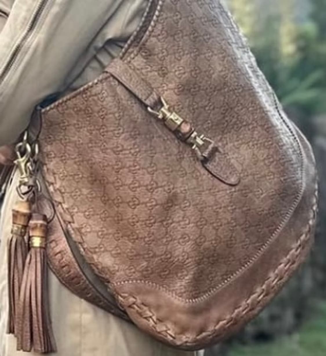 구찌 Gucci 시마 레더 뉴재키 숄더 겸 크로스백 상품이미지1