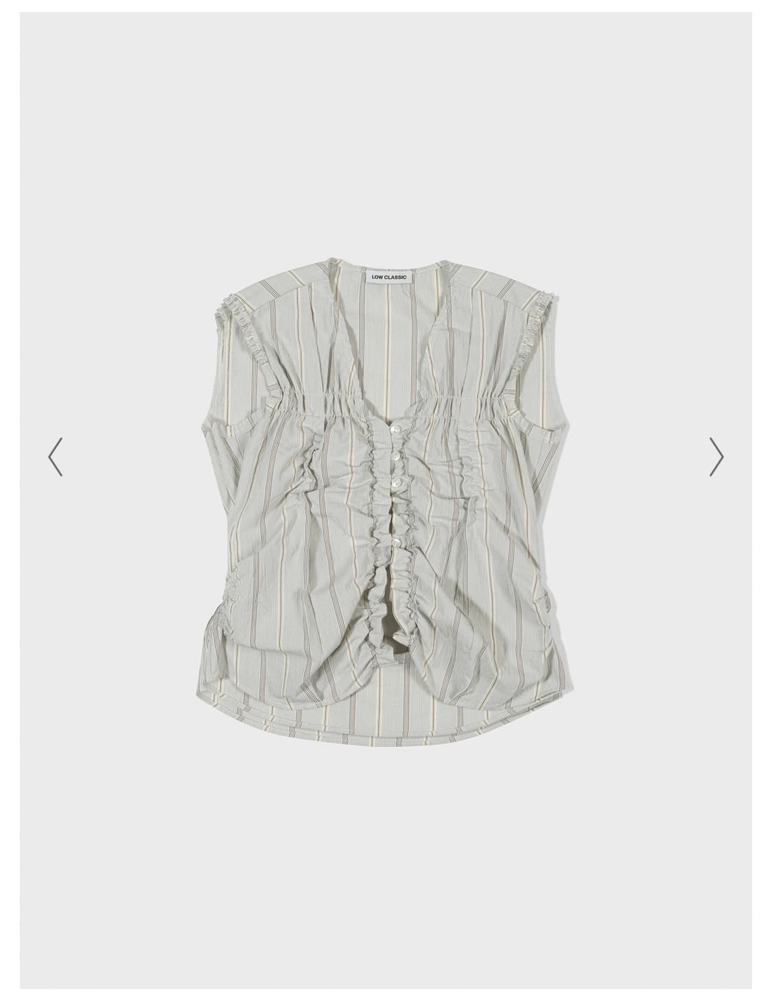 로우클래식 Wrinkle Sleeveless Shirt 상품이미지3