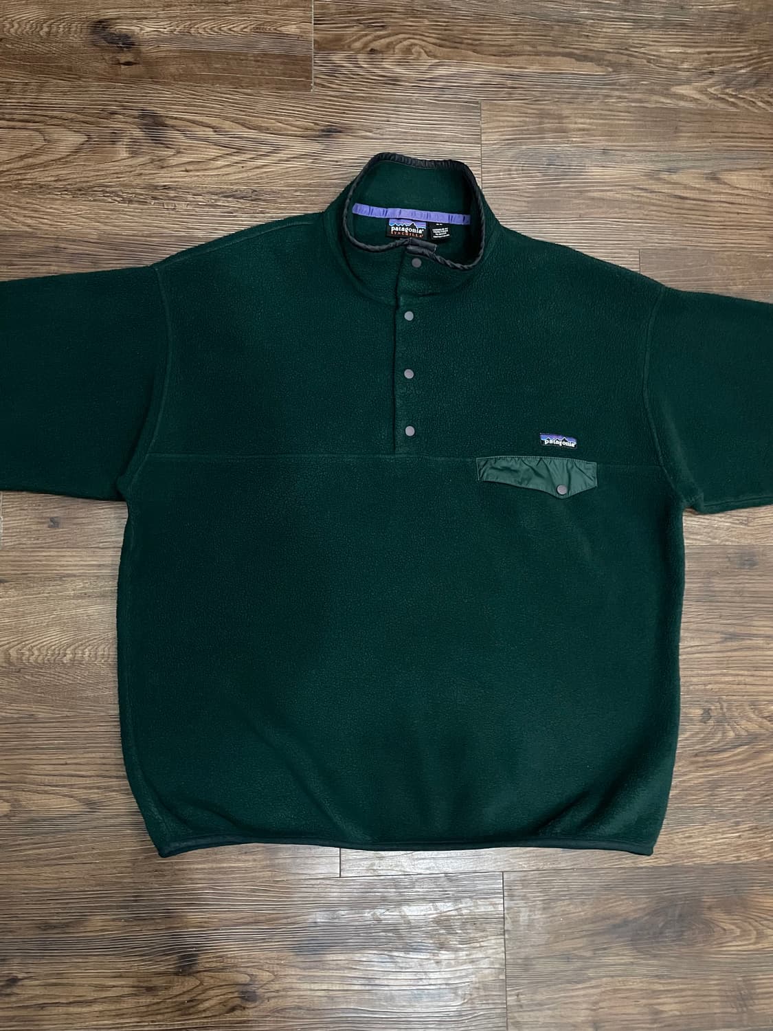 90s 파타고니아 신칠라 후리스 풀오버 그린 상품이미지1