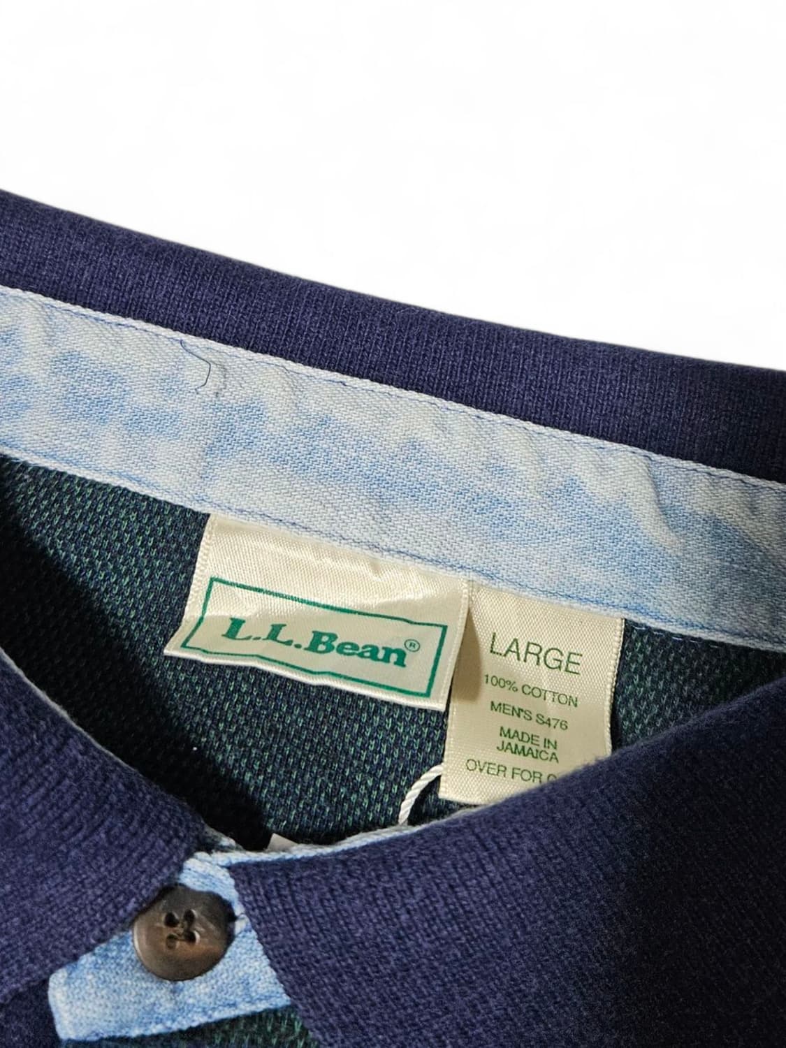 L.L.Bean 타탄체크 럭비 셔츠 L 상품이미지4