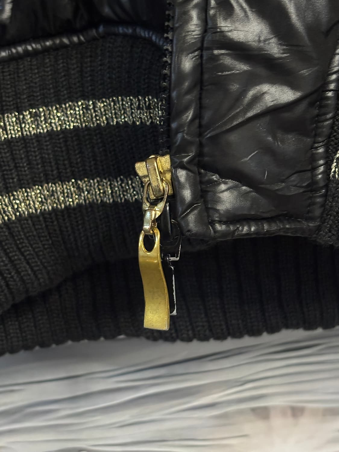 스카이 봄버 Y2K 오네갸루 투웨이 퍼 숏 패딩  상품이미지3