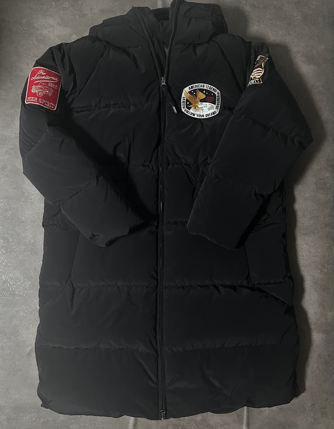 Jeep Spirit 롱패딩 정품 블랙 L~XL 상품이미지1