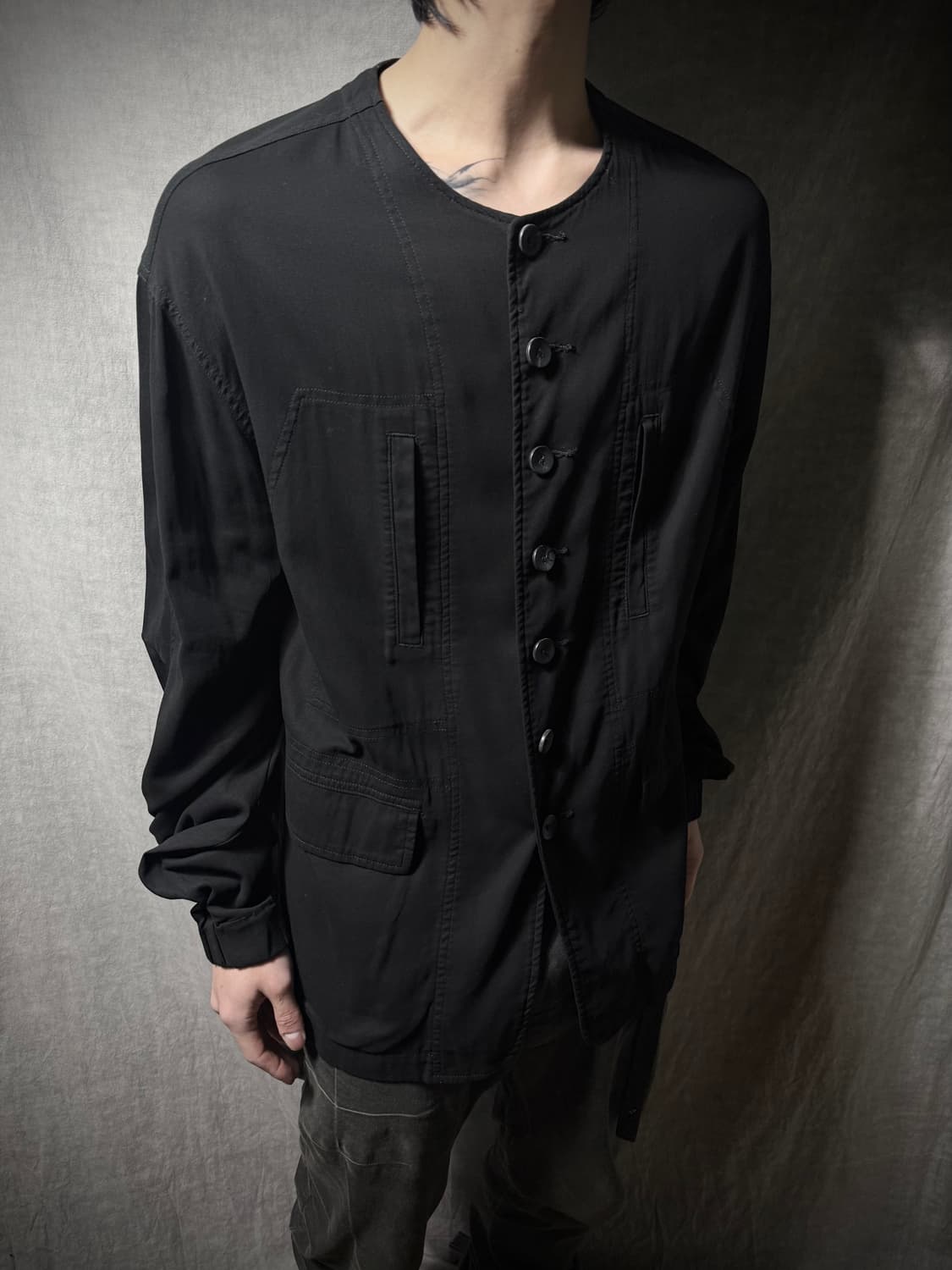 The Viridi-anne 24SS Collarless Jacket   상품이미지1