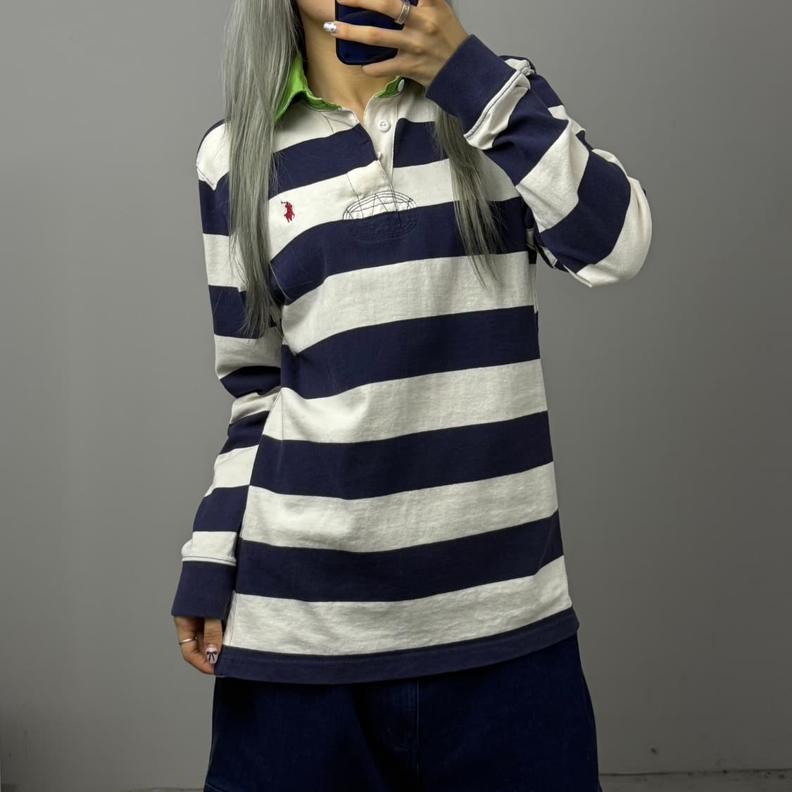 폴로랄프로렌 스트라이프 카라 럭비 긴팔티셔츠 상품이미지3