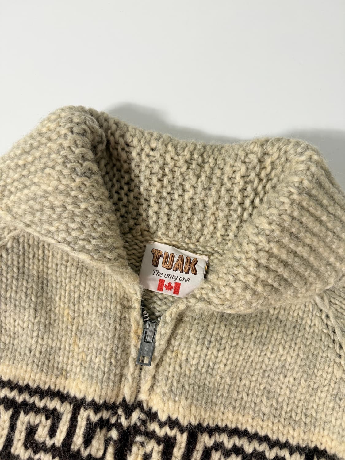 80‘s TUAK 루즈핏 캐나다 썬더버드 해비 울 코위찬   상품이미지6