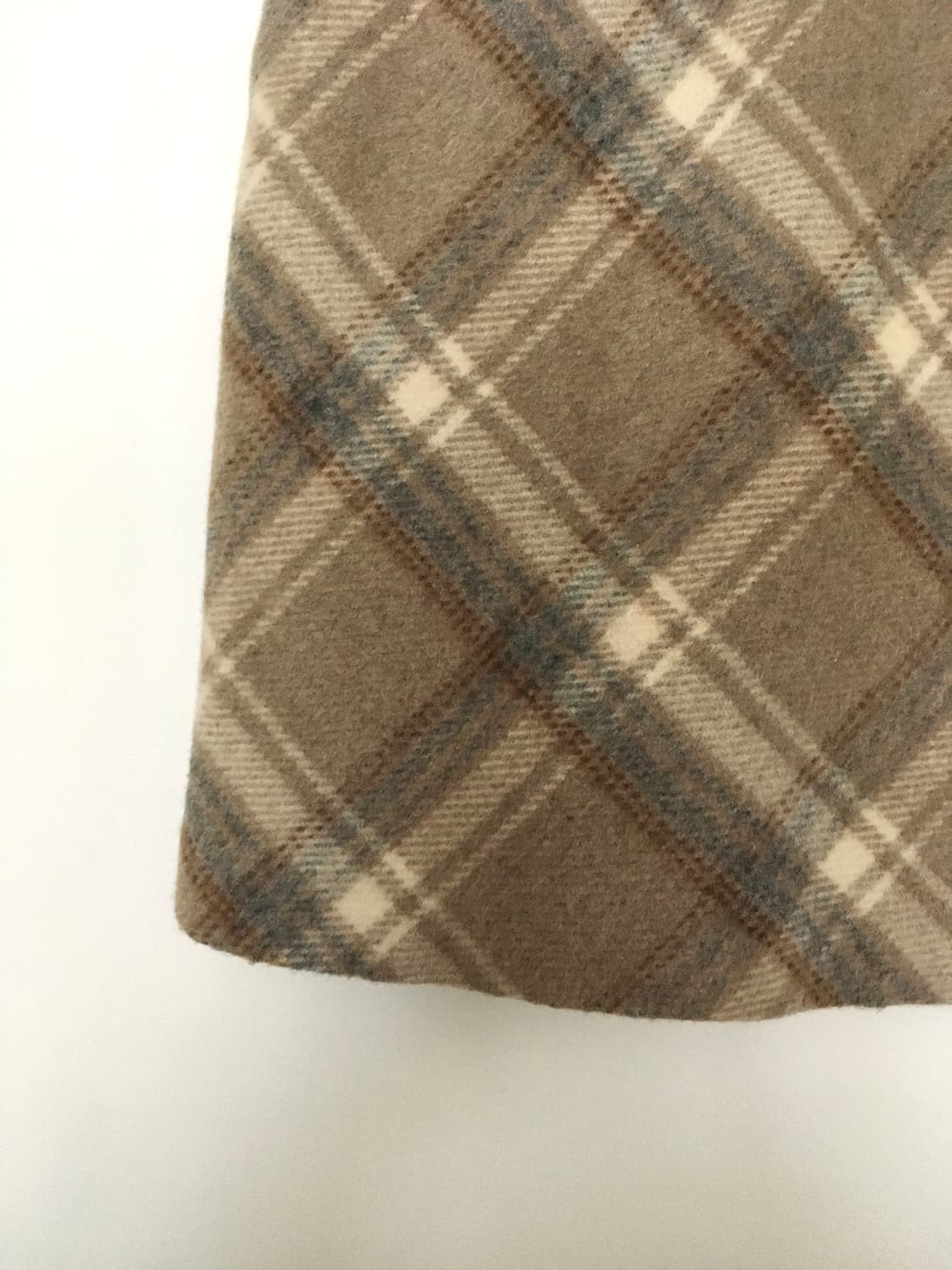 VTG Plaid Mohair Skirt 상품이미지2