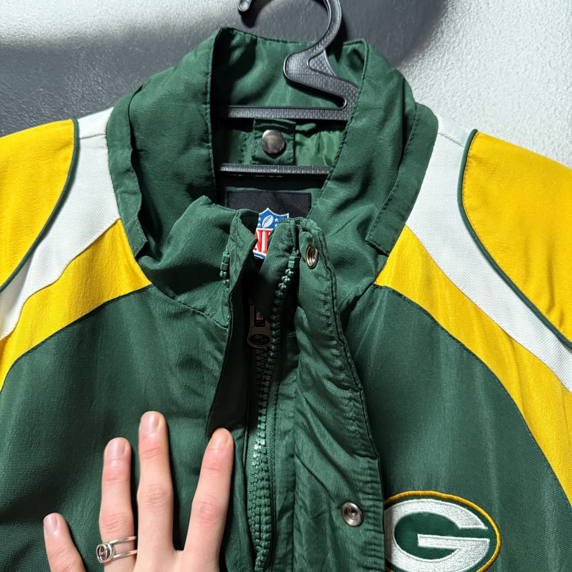 00s NFL 올드스쿨 그린베이 패커스 배색 자켓 상품이미지4