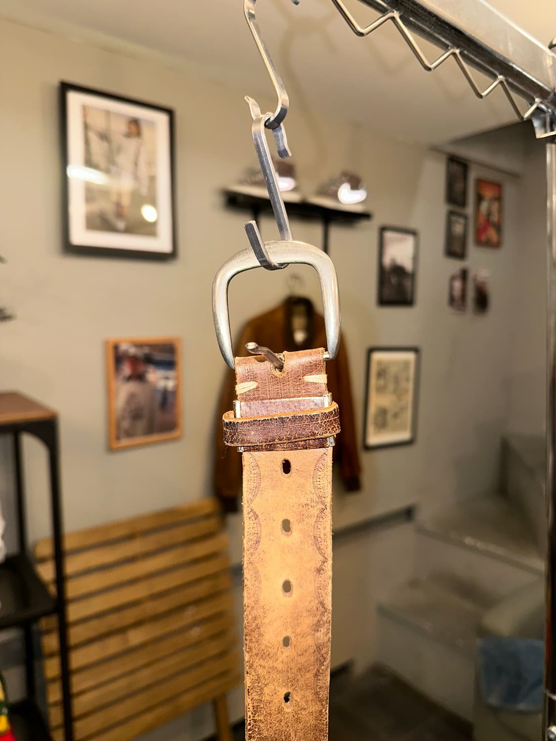 Real leather ethic pattern detail belt 상품이미지5