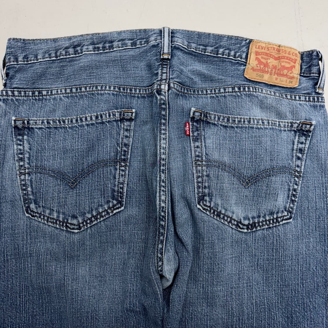 리바이스 569 새깅 워싱 스케이터 와이드 데님팬츠 상품이미지5